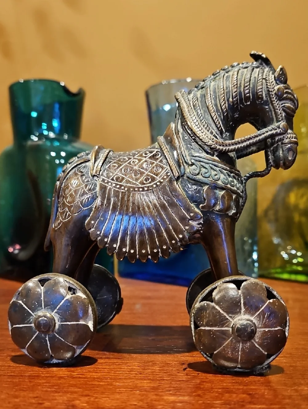 Antique/Vintage 19th Century Bronze Sacred Indian Merwari Horse